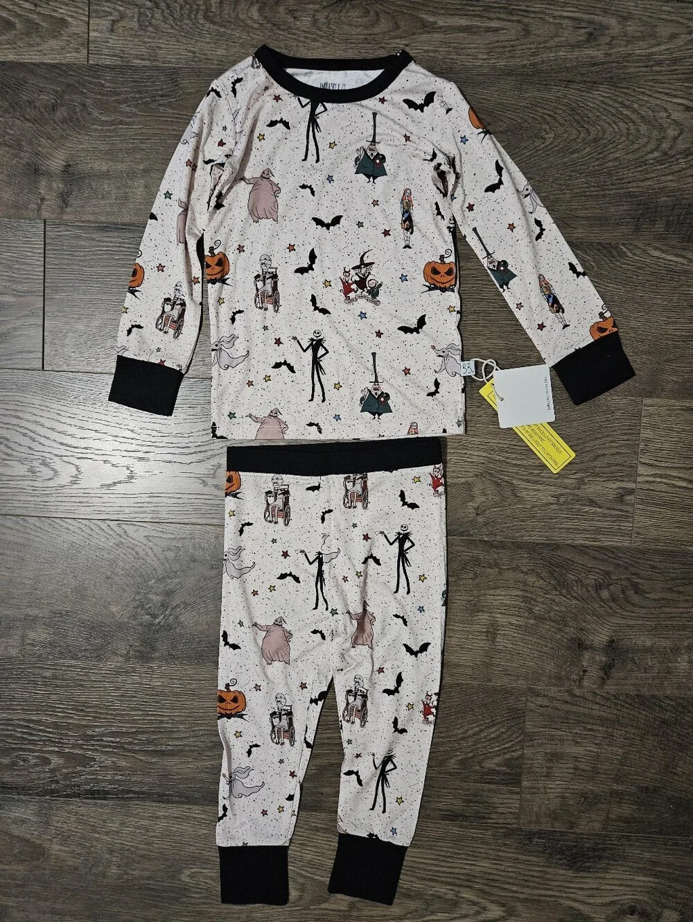 Baby Bean & Co 3T Nightmare Before Christmas 2 Piece Bamboo Pajama